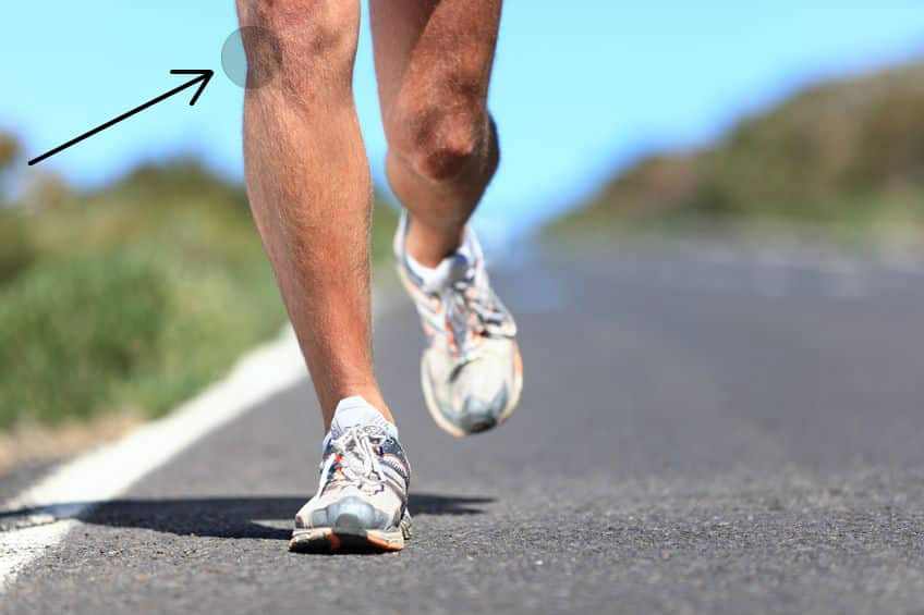 A man running on the road
